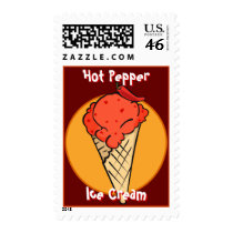 Hot Pepper Ice Cream Postage postage by Customizables Hot Pepper Ice Cream Postage postage