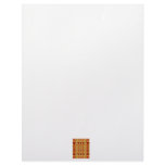 Hot peppers abstract repeat pattern letterhead