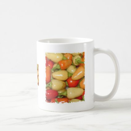 Hot Peppers red yellow and orange Mug