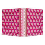 Hot Pink 2" Scrapbook Hearts Binder