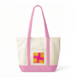Hot pink abstract art bag