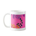 Hot Pink Abstract Painting mugs by Halima_Ahkdar Hot Pink Abstract Painting mugs