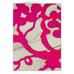 Hot Pink Abstract Tree or Vine Artsy Note Cards