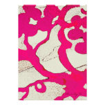 Hot Pink Abstract Vine or Tree Artsy Invitations