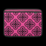 Hot pink and black victorian kaleidoscope decor ipad sleeves
