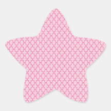 Hot Pink and Bubble Gum Pink Cross Pattern Stickers