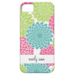 Hot Pink and Lime Green Flowers iPhone 5 Cover