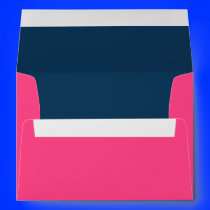 Hot Pink and Navy Blue Wedding A7 Envelopes