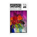 hot pink and orange flowers postage by barbaramarion hot pink and orange flowers postage