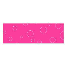 Hot Pink and Pink Bubbles Polka Dots Fun Business Card Templates
