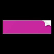 Hot Pink  Background Bumper Sticker bumper stickers