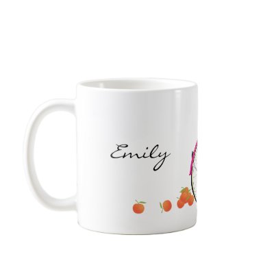 Hot PInk Bicycle with Oranges Coffee Mug by trennea