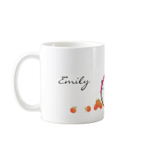 Hot PInk Bicycle with Oranges Coffee Mug