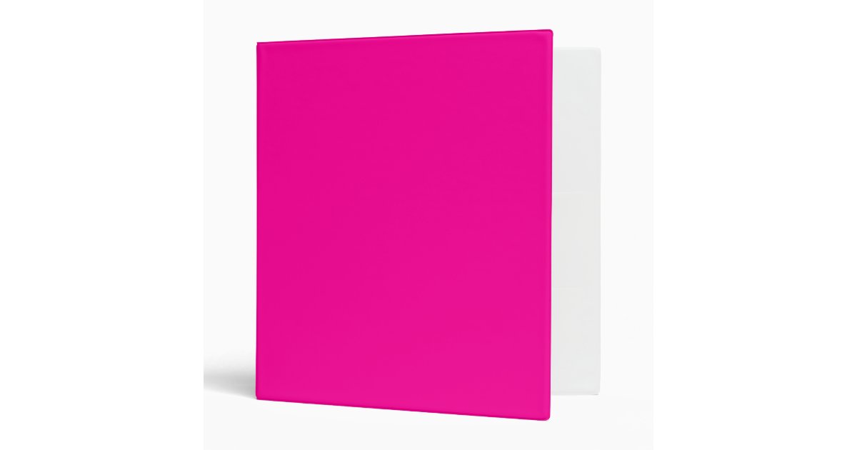Hot Pink Binder Zazzle