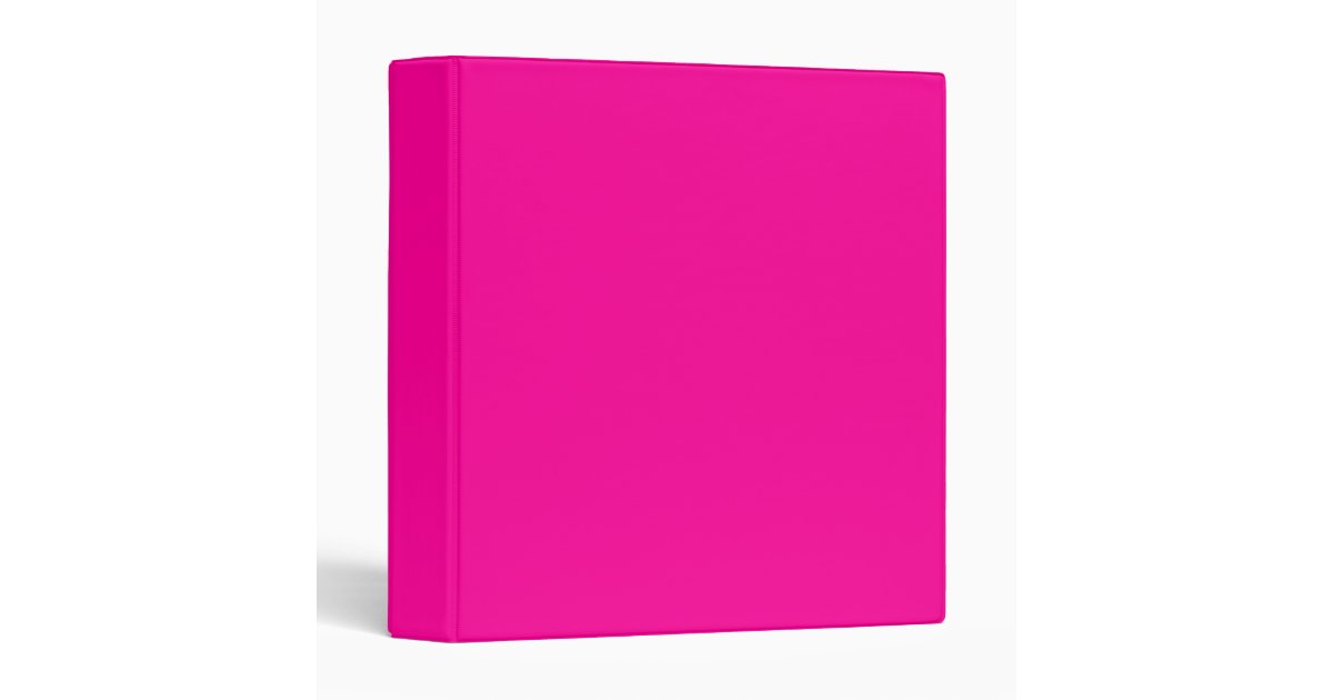 Hot Pink Binder Zazzle