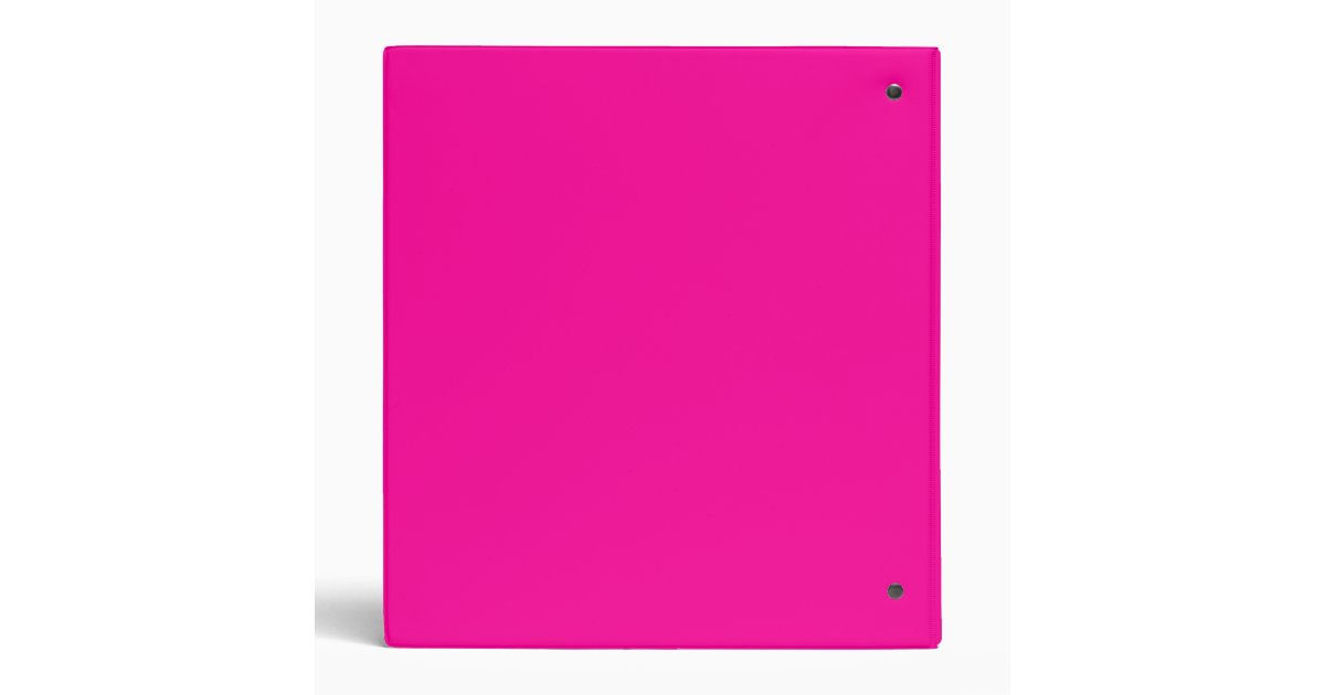 Hot Pink Binder Zazzle
