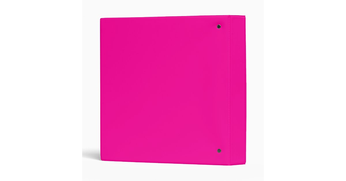 Hot Pink Binder Zazzle
