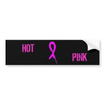 Hot Pink Black Bumper Sticker