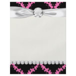 hot pink black diamond mod damask full color flyer