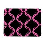 hot pink black diamond mod damask magnets