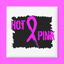 Hot Pink Black Magnet