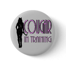 Hot Pink Black silhouette Cougar In Training