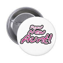 Hot Pink/Black Text Proud New Aunt