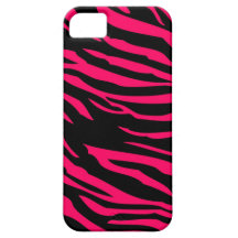 Hot Pink Black Zebra Mate ID™ iPhone 5 Case