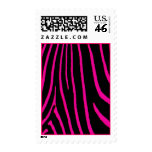 Hot Pink & Black Zebra Print Stamp