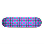 Hot Pink & Blue Checkerboard Skateboards