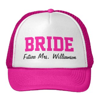Hot Pink Bride Hat