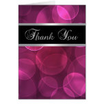 Hot Pink Bubbles Thank You Cards