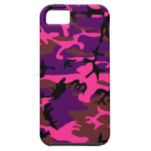 Hot Pink Camo iPhone 5 Cases