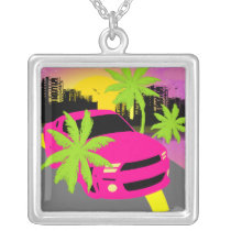 Hot Pink Car Necklace