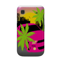 Hot Pink Car Samsung Galaxy S Case casemate cases