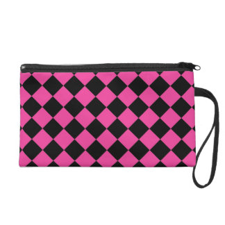 pink checkered bag