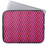 Hot Pink Chevrons Laptop Sleeve