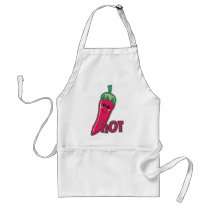 Hot Pink Chili Pepper aprons by totallypainted Hot Pink Chili Pepper aprons