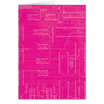 Hot Pink Circuit Board Cyber Industrial EBM Techno cards