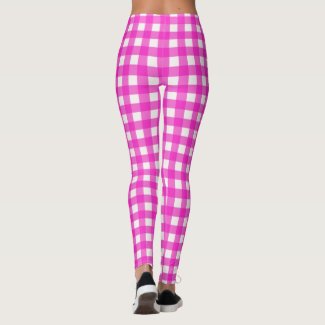 Hot Pink Classic Gingham Checked Pattern