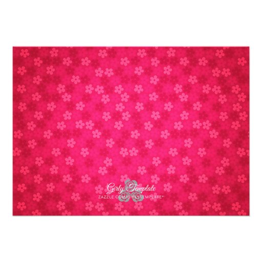 Hot Pink Cute Owl Girly Birthday Party Invitation