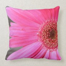 Hot Pink Daisy Throw Pillows