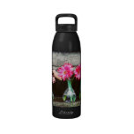 Hot Pink Daisy Reusable Water Bottles
