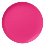 Hot Pink ~ Decorative Plate 10" Melamine plates