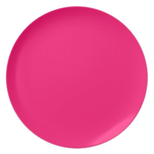 Hot Pink Dinner Plate Zazzle