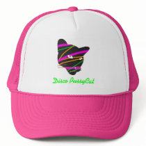 Hot Pink Disco PussyCat Hat by jaceyevans Hot Pink Disco PussyCat Hat