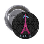 Hot Pink Eiffel Tower in faux glitter