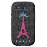 Hot Pink Eiffel Tower in faux glitter Samsung Galaxy S3 Cover