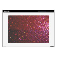 Hot pink Faux Sparkles & Glitter - Glam & Girly Decals For 15" Laptops