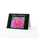 Hot Pink Floral Birthday Card by sharpcreations Hot Pink Floral Birthday Card